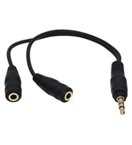 Powermaster 3.5 Mm Erkek-2 Stereo Dişi Kulaklık Çoklayıcı Kablo