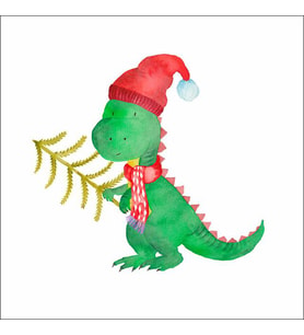 Sevimli Dinazor Duvar Sticker Duvar Sticker 30x15 CM