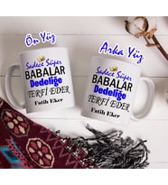 Sadece Süper Babalar Dedeliğe Terfi Eder Kişiye Özel Kupa Bardak