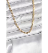 14K Gold Renk Kaplama Zincir Model CM Kadın Kolye - TJ-BKO10732