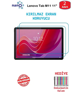 Lenovo Tab M11 11" İçin Nano Ekran Koruyucu 9h Esnek 2 ADET