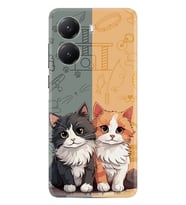 Xiaomi Poco X7 Pro Kılıf Boutique Baskılı Resimli İkiz Kediler Pcode -086
