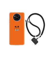 Xiaomi Poco X3 Kılıf Silikon Ipli Boyun Askılı Desenli Garfi 1733