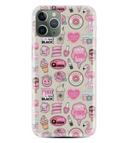 Apple iPhone 11 12 13 14 Pro Max Kılıf Desemli Silikon Donut Flamingo 1415