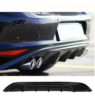 Vw Golf 7 Style Difüzör Difizör Plastik Parlak Siyah 2012 2013 2014 2015 2016 2017 Arka-difizör-bodykit-ek