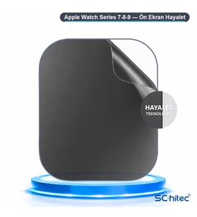 SChitec Apple Watch Series 7-8-9 Uyumlu Ön Yüzey Hayalet Privacy Hidrojel Ekran Koruyucu