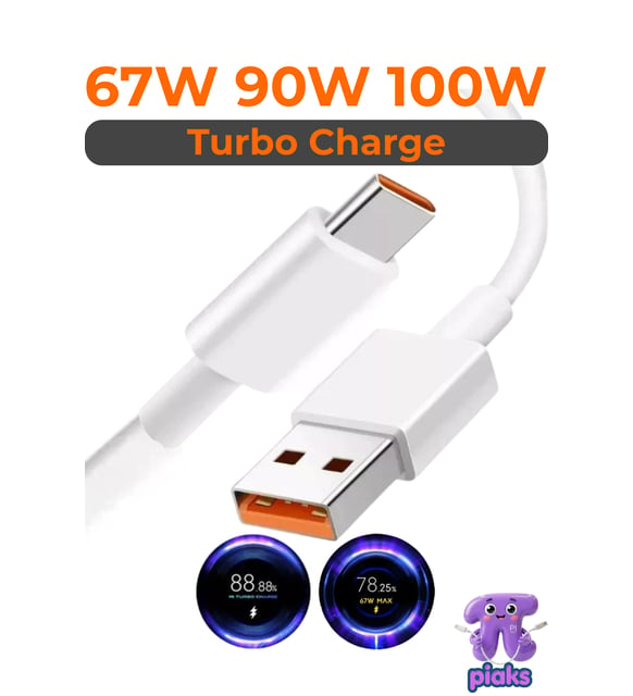 Xiaomi 100W Turbo Şarj Aleti POCO X8 Pro X8 Pro Max Uyumlu Type-C