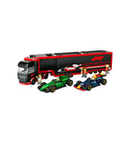 LEGO-60445 City RB20 ve AMR24 F1 Arabalı F1 Kamyonu