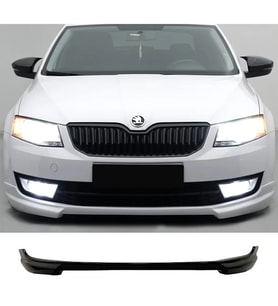 Skoda Octavia Rieger Ön Ek Karlık Abs Plastik Mat Siyah 2012 2013 2014 2015 2016 2017 karlık+bodykit+ek