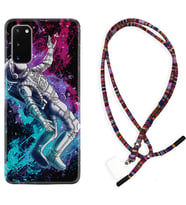 Samsung A02S A03S A10 A12 A13 A21S A22 Kılıf Boyun Asklı Rasta Silikon Astronot Signs 1753