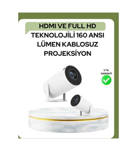 Yüksek Çözünürlükli 130 İnç Full HD ve 4K Destekli Projektör