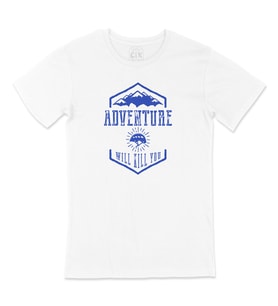 Mavi Adventure Will Kill You Tişört
