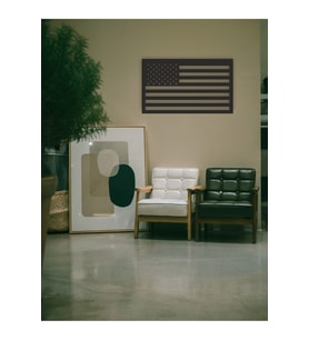 Usa Bayrak Ahşap Mdf Lazer Kesim Tablo