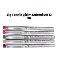 Zig Teknik Çizim Kalem Set 12 5li 0,05mm