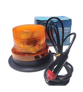 Tepe Lambası Mıknatıslı Çakmak Fişli Flaş Çakarlı 8-110 Volt