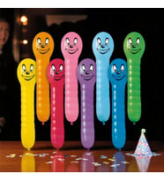 50 ADET VIP YÜKSEK KALİTE RENKLİ TIRTIL BALON BASKILI 1 METRE TIRTIL BALON RENKLİ İTALYAN MALI BALON
