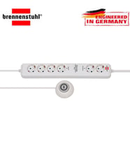 Brennenstuhl Eco-Line Comfort Güvenlik Anahtarlı 6'lı Uzatma Priz