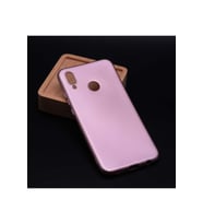 Huawei P20 Lite Uyumlu Kılıf Zore Premier Silikon Kapak (Rose Gold Altın)