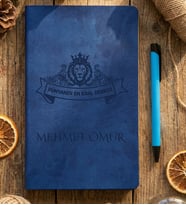 Kişiye Özel En Kral Dede Defter Babalar Günü Hediyesi (Mavi)