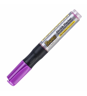 BRONS BR-4019 AKRİLİK MARKER KALEM YUVARLAK UÇ PEMBE