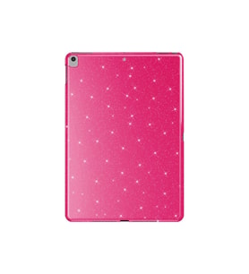 Apple iPad 10.2 (8 Nesil) Uyumlu Simli Parlak Görünümlü Zore Tablet Koton Kılıf (K.Pembe)