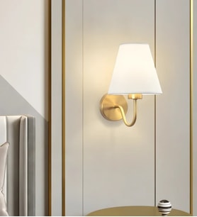 Delfina Şapkalı Duvar Aplik 3266-W26-5S-MX (Eskitme Altın)
