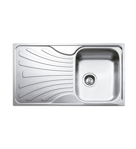 TEKA NERISSA 50 1B 1D Sol Damlalıklı Tezgah Üstü Paslanmaz Çelik Eviye 40109215