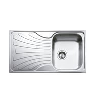 TEKA NERISSA 50 1B 1D Sol Damlalıklı Tezgah Üstü Paslanmaz Çelik Eviye 40109215