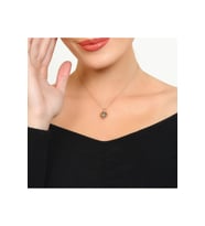 Kafesli Lotus Kolye 925 Ayar Gümüş Kolye
