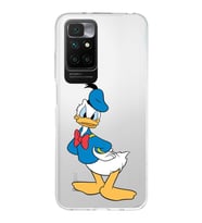 Redmi 10 2022 Uyumlu Kapak Donald Duck Tasarımlı Şeffaf Silikon Kılıf