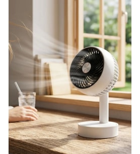 Sessiz Çalışan Şarjlı Mini Fan Masa ve Araç Kullanımına Uygun