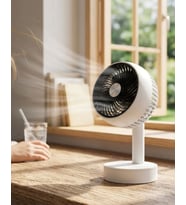 Sessiz Çalışan Şarjlı Mini Fan Masa ve Araç Kullanımına Uygun