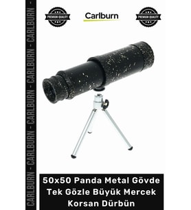 #Dürbün Profesyonel Kaliteli Zoomlu 50x50 Panda Metal Gövde Tek Gözle Büyük Mercek Korsan Dürbün