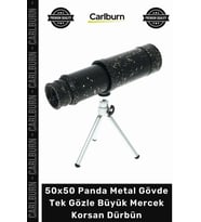 #Dürbün Profesyonel Kaliteli Zoomlu 50x50 Panda Metal Gövde Tek Gözle Büyük Mercek Korsan Dürbün