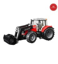 Bruder Massey Ferguson 7624 Kepçeli Traktör Oyuncak (Yeşil-Siyah)