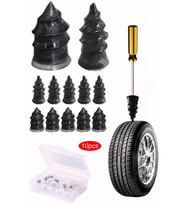 Lastik Tamir Kiti 10 Adet Kauçuk Çivi Parçaları Oto Kamyon  Motosiklet Dublex