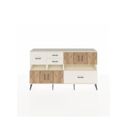 Arges Konsol 5 Raflı 4 Çekmeceli 4 Kapaklı 176x30x99 Aytaşı-Çam/Aytaşı