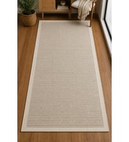 Sisal Serisi Krem Kaymaz Tabanlı Yıkanabilir Hasır Dokuma Halı 4600 Sultan Halı