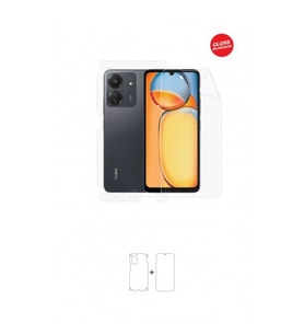 Xiaomi Redmi 13C Ön, Arka ve Yan 360 Derece Tam Kaplama Tpu Film