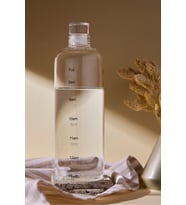 Mercan Borosilikat Cam 1000 ml Su Şişesi ve Matara