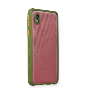 Samsung Galaxy A01 Core Kılıf Miami Şeffaf Silikon - Yeşil