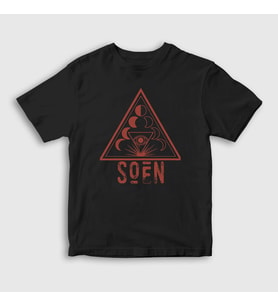 Presmono Unisex Çocuk Siyah Lotus Metal Soen T-Shirt 522991tt