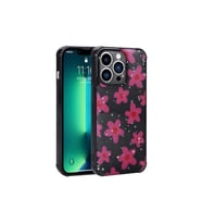 Apple iPhone 13 Pro Max Uyumlu Kılıf Simli Desenli Kamera Korumalı Parlak Zore Popy Kapak (Çok Renkli)