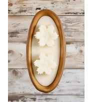 %100 Doğal Soya Wax Dekoratif Saksıda Kar Tanesi Mum