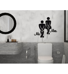 BK Home Banyo Tuvalet Duvar Süsü-1 (Siyah)