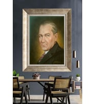 Gümüş Çerçeveli Atatürk Tablo za128