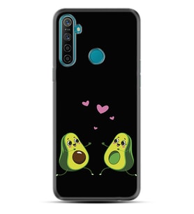 Realme 5i 5 Pro 6i 7 Pro 8 Kılıf Desemli Silikon Aşık Avokadolar 1642
