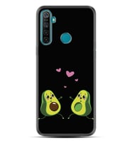 Realme 5i 5 Pro 6i 7 Pro 8 Kılıf Desemli Silikon Aşık Avokadolar 1642