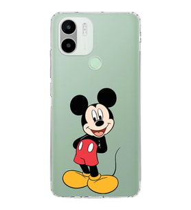 Redmi A1 Plus  Kamera korumalı Kapak Mickey Mouse Tasarımlı  Şeffaf Kılıf