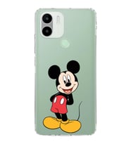 Redmi A1 Plus  Kamera korumalı Kapak Mickey Mouse Tasarımlı  Şeffaf Kılıf